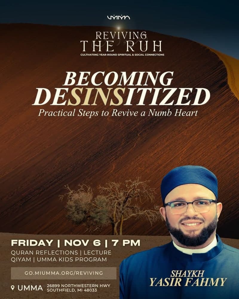 Event flyer for Becoming Desensitized: Practical Steps to Revive a Numb Heart