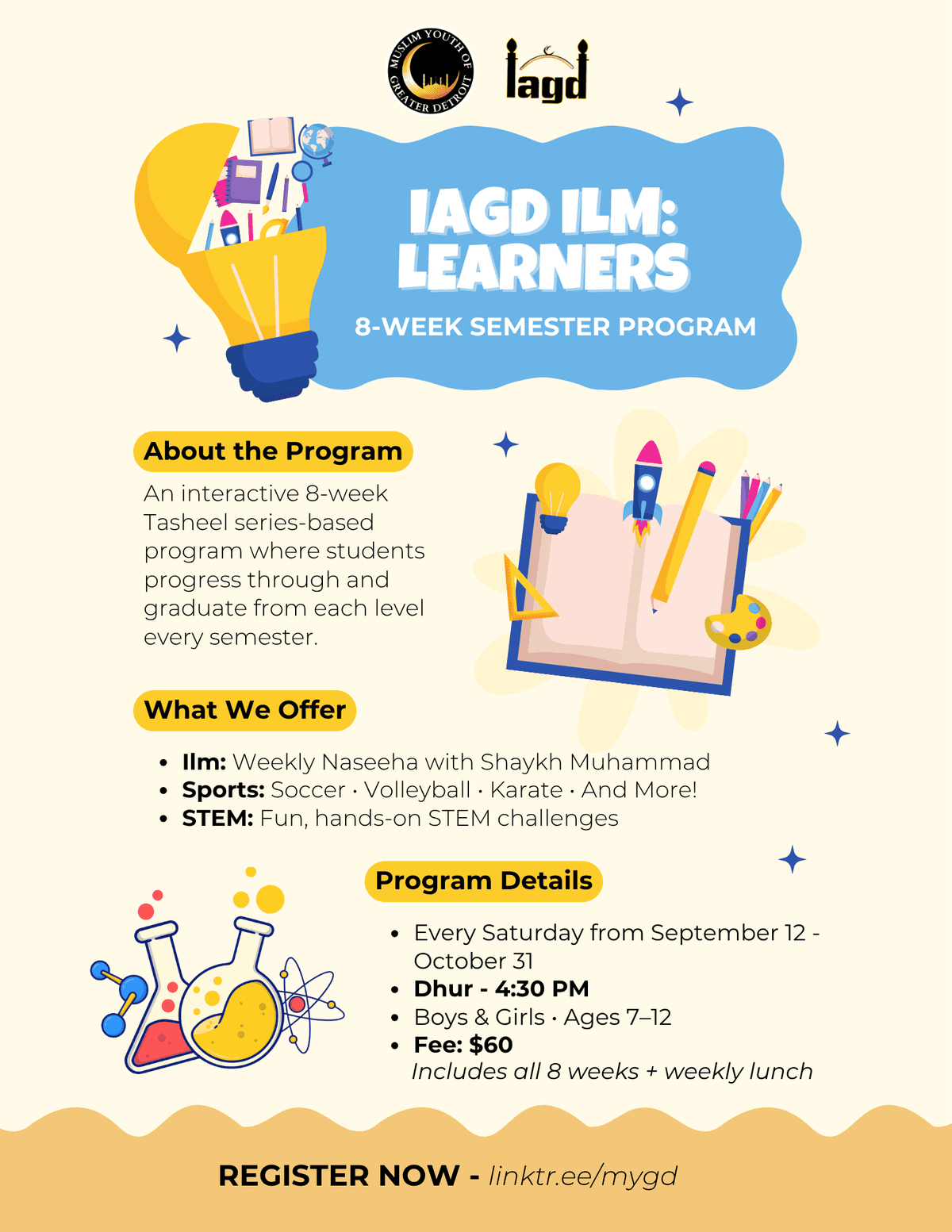 Event flyer for IAGD Ilm: Learners