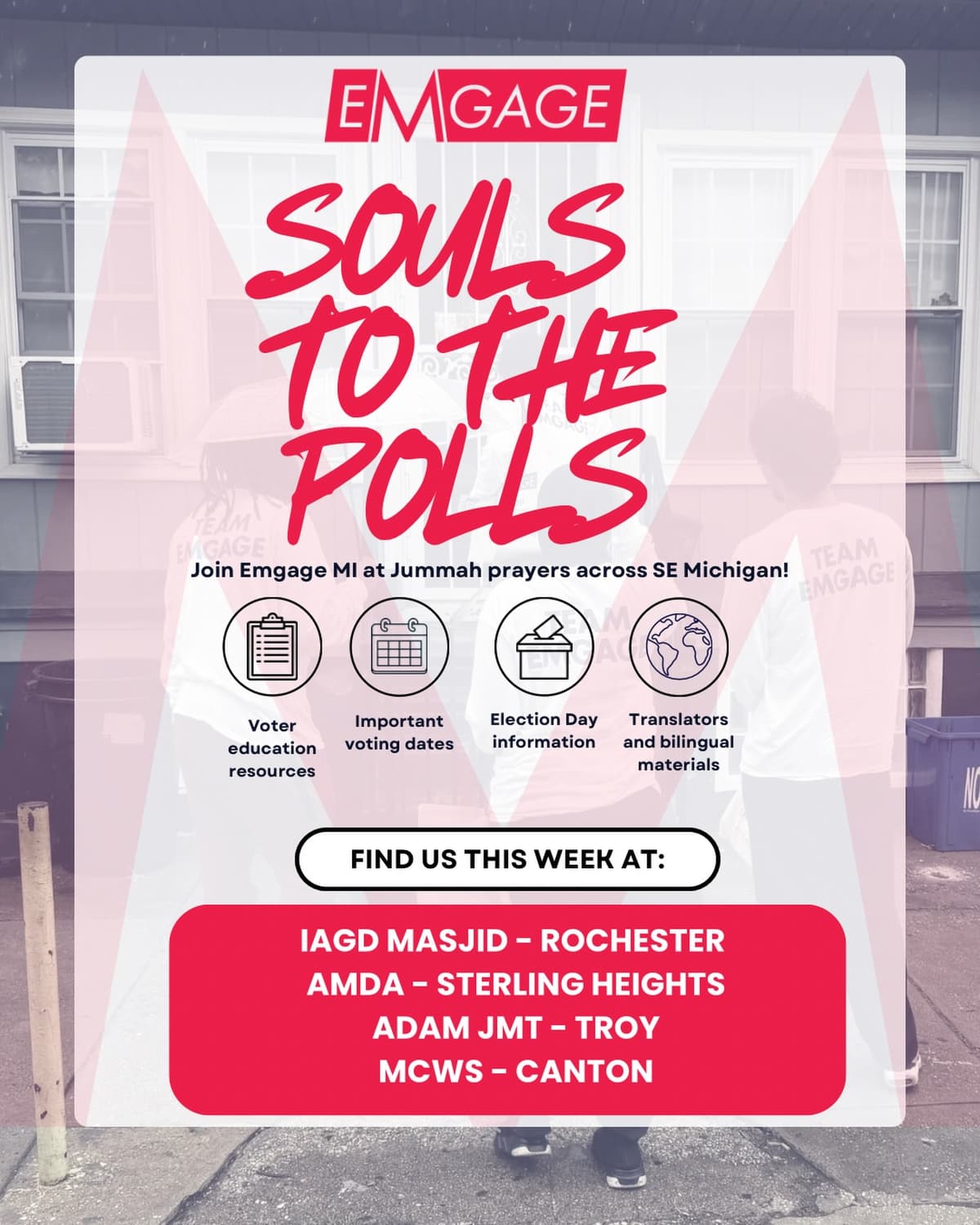 Event flyer for Souls to the Polls